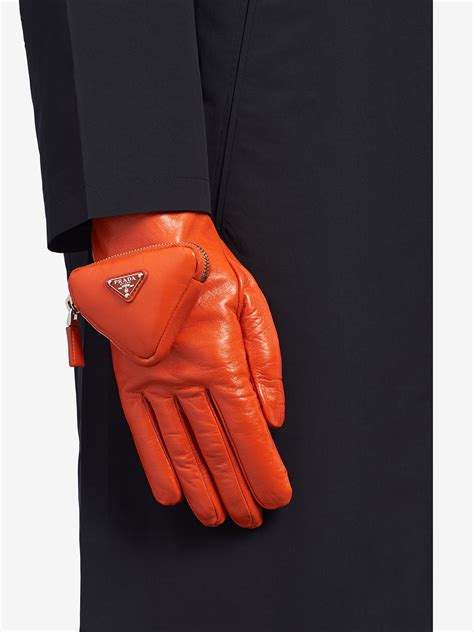 prada gloves red stripe|prada gloves for women.